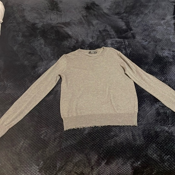 Zara knit grey sweater - Picture 2 of 4